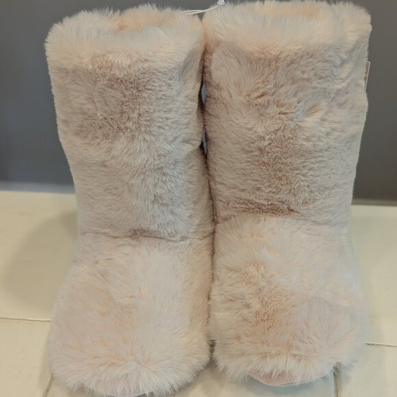 NWT Lauren Conrad Faux Fur Bootie Slippers – Blush Pink Size 7/8 - Picture 1 of 9